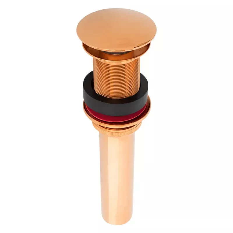 1 1/2" Non-Overflow Pop-up Bathroom Sink Drain in Polished Copper