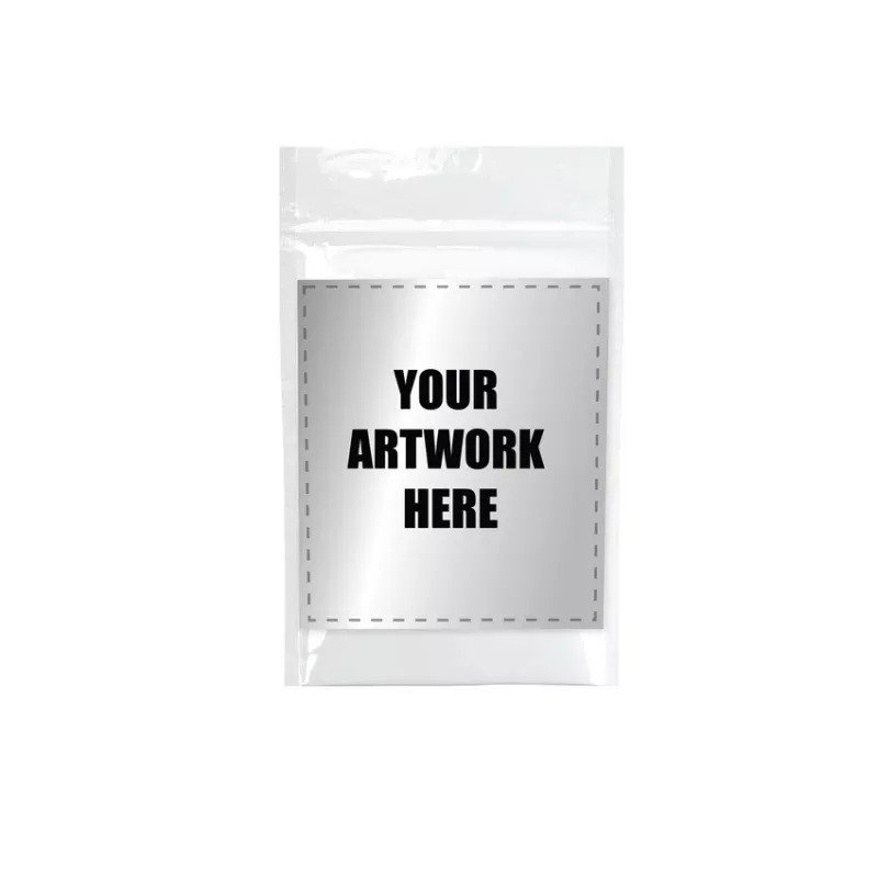 1 Oz Mylar Bag Opaque White With Labels & Application