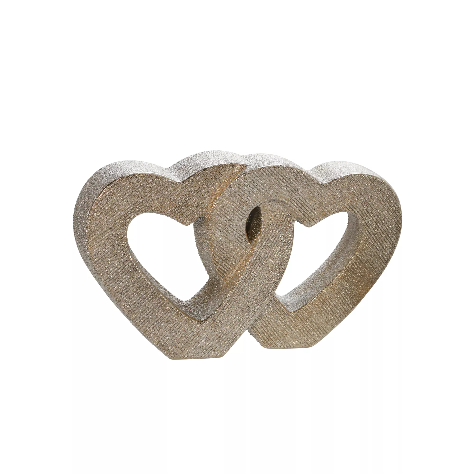 10" Ceramic Double Heart Table