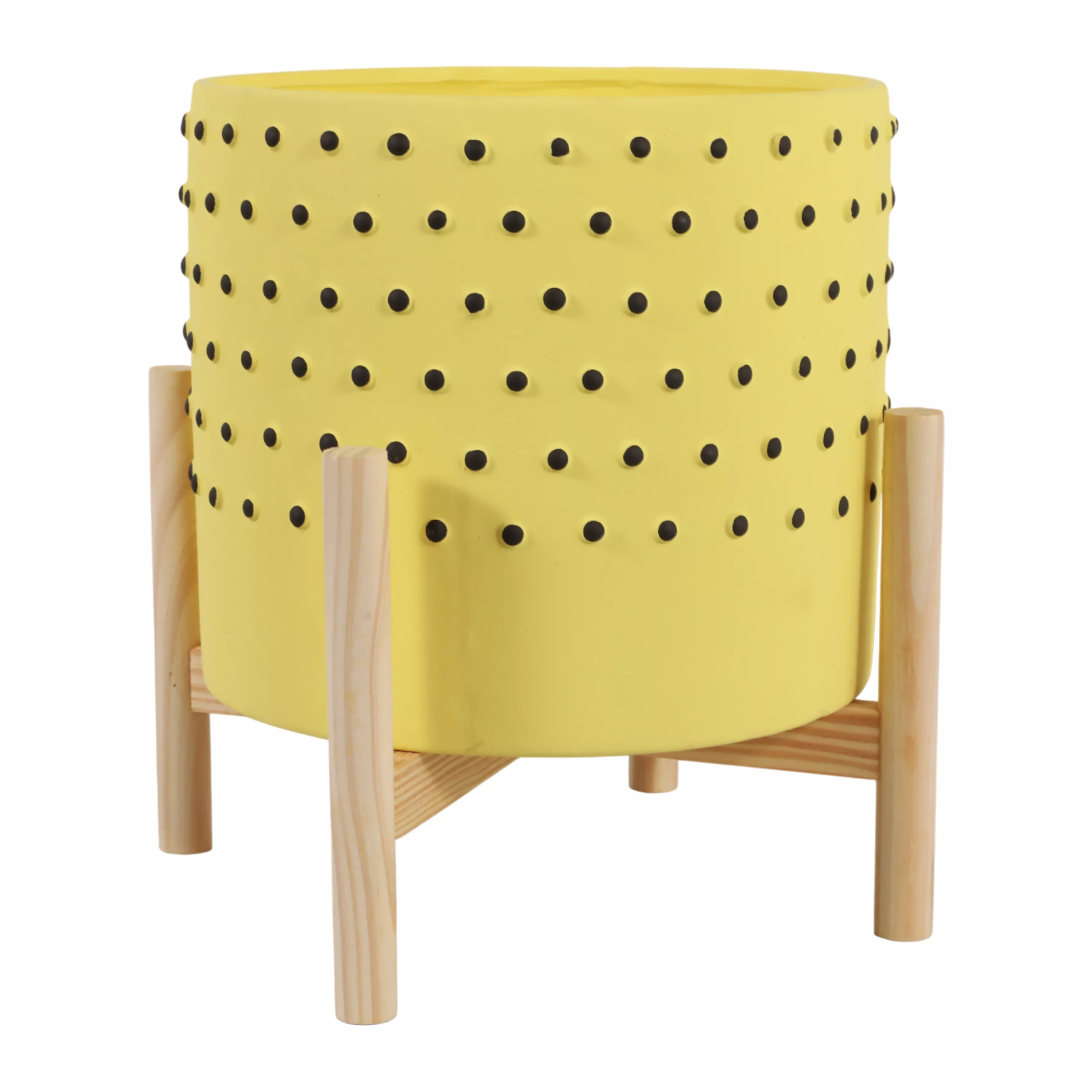 10" Dotted Planter W/Stand