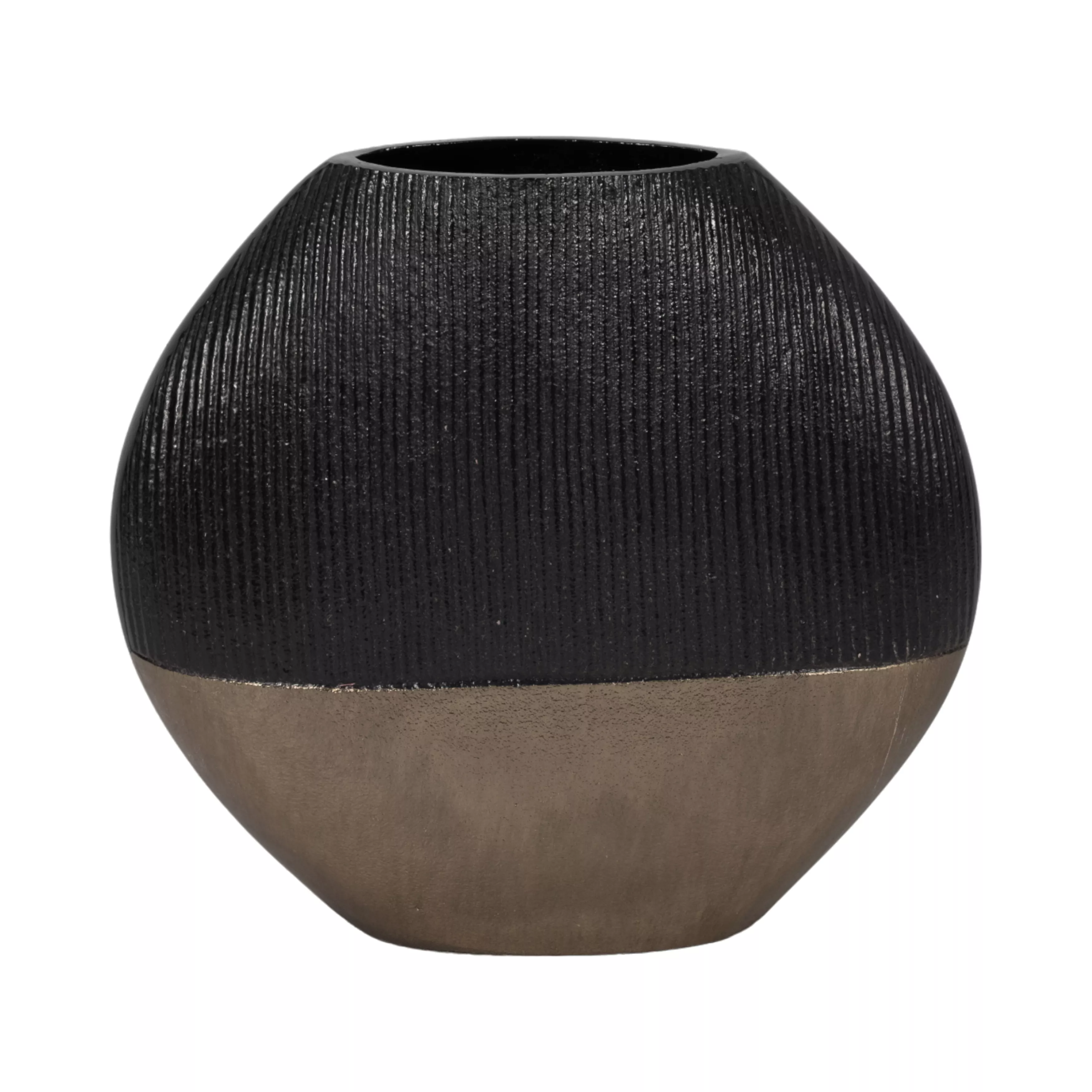 11" Color Block Round Vase