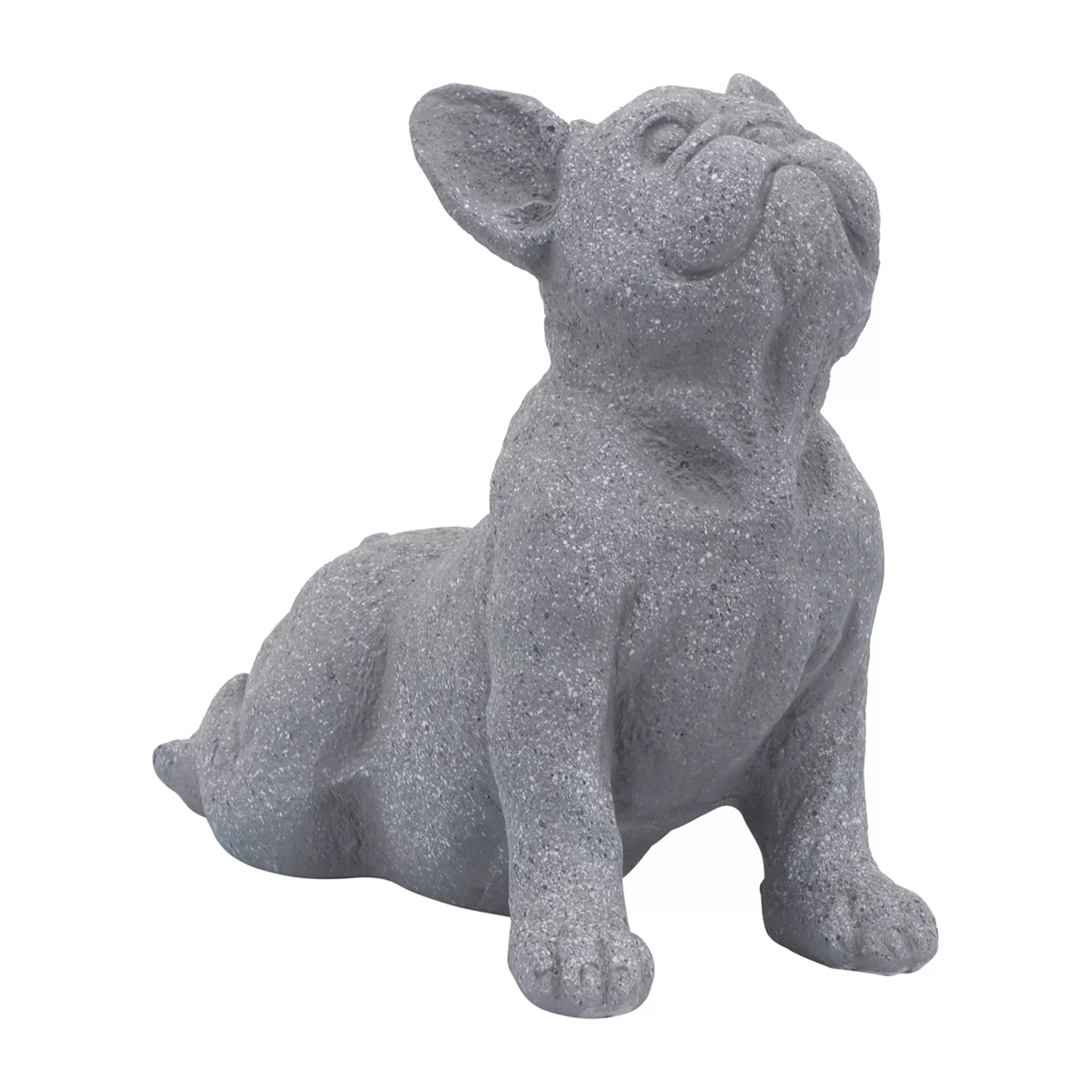 12"H Upward Facing Dog, Gray
