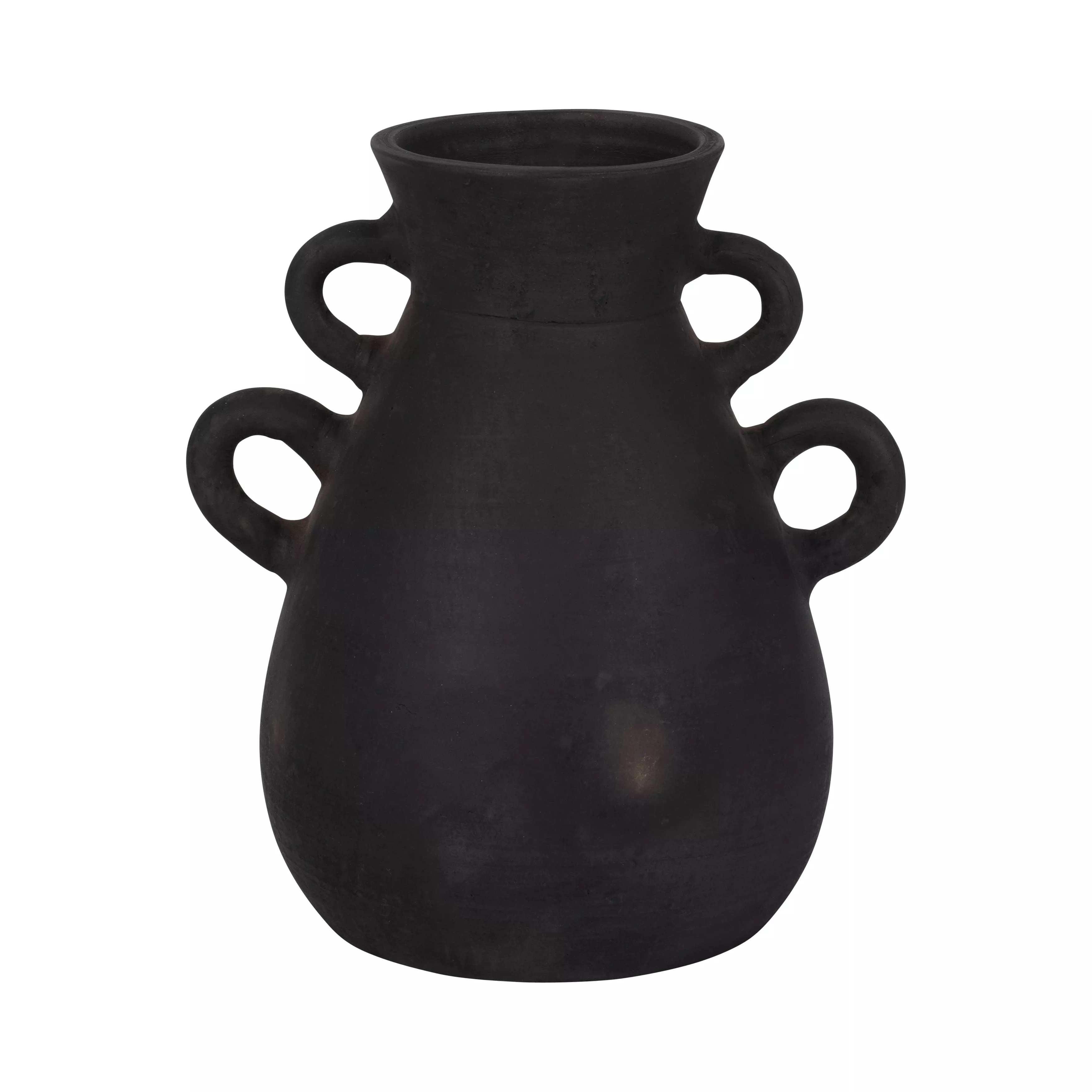 12" Vase With 4 Handles