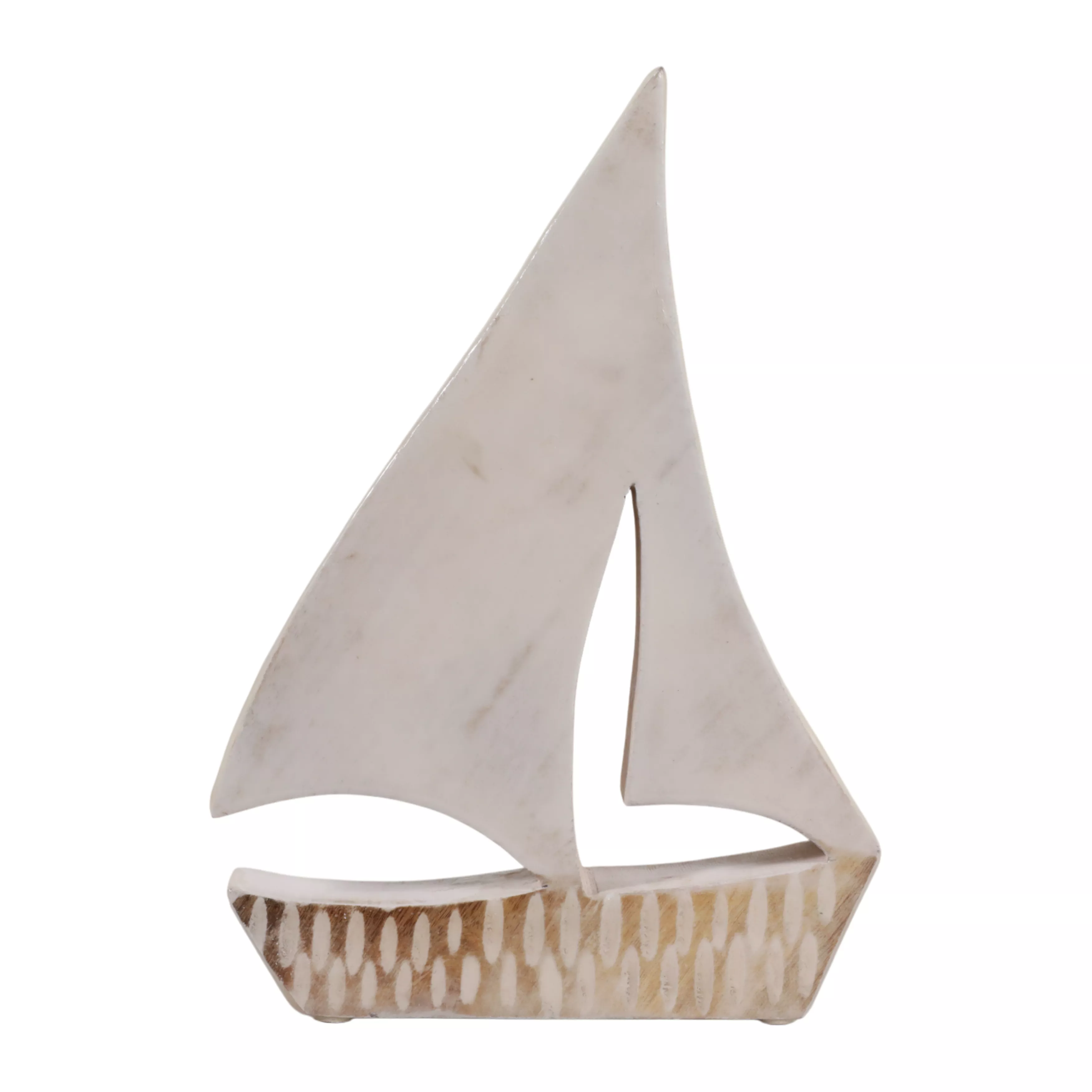 12x8" Distressed Wood Sailboat