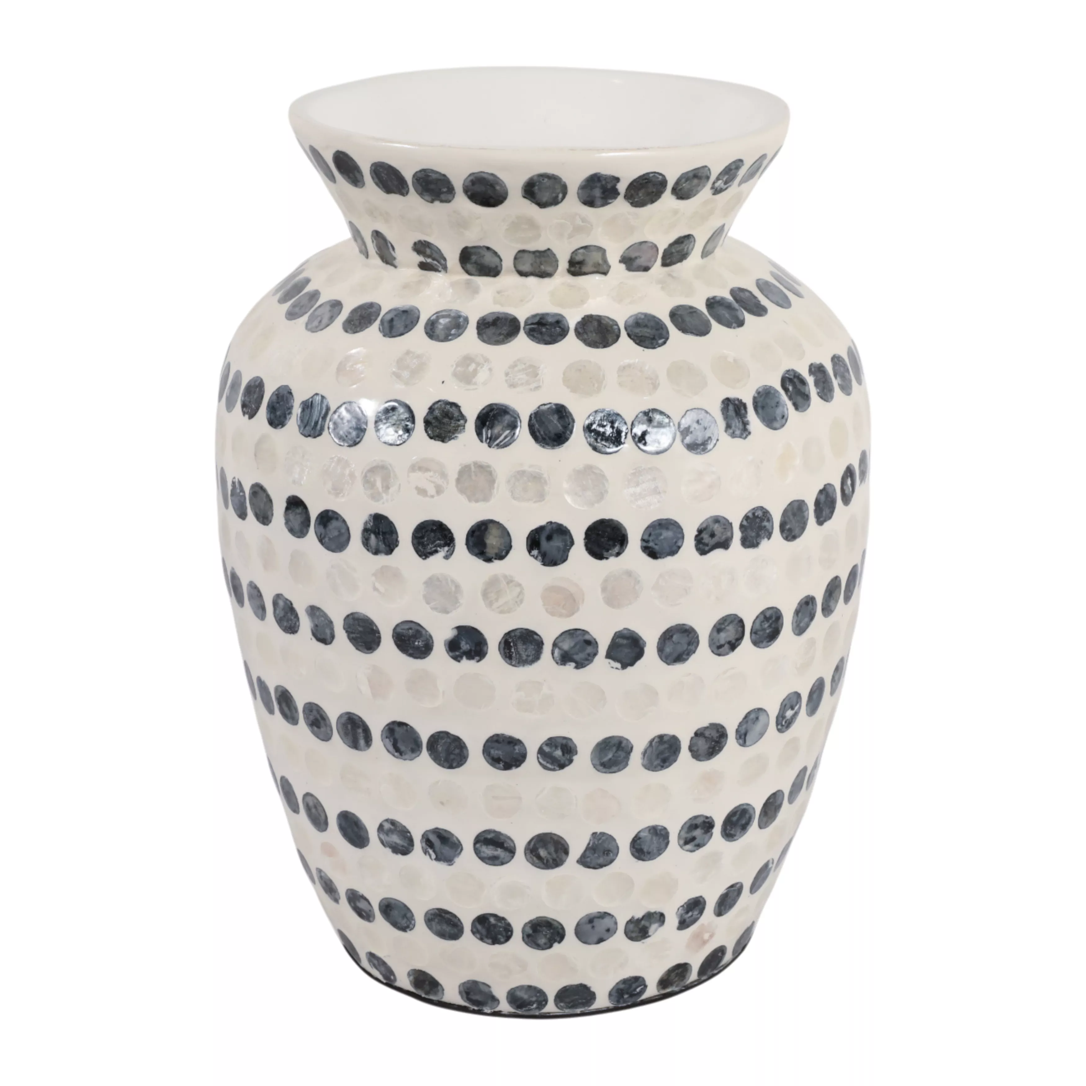 12x9" Capiz Dots Vase