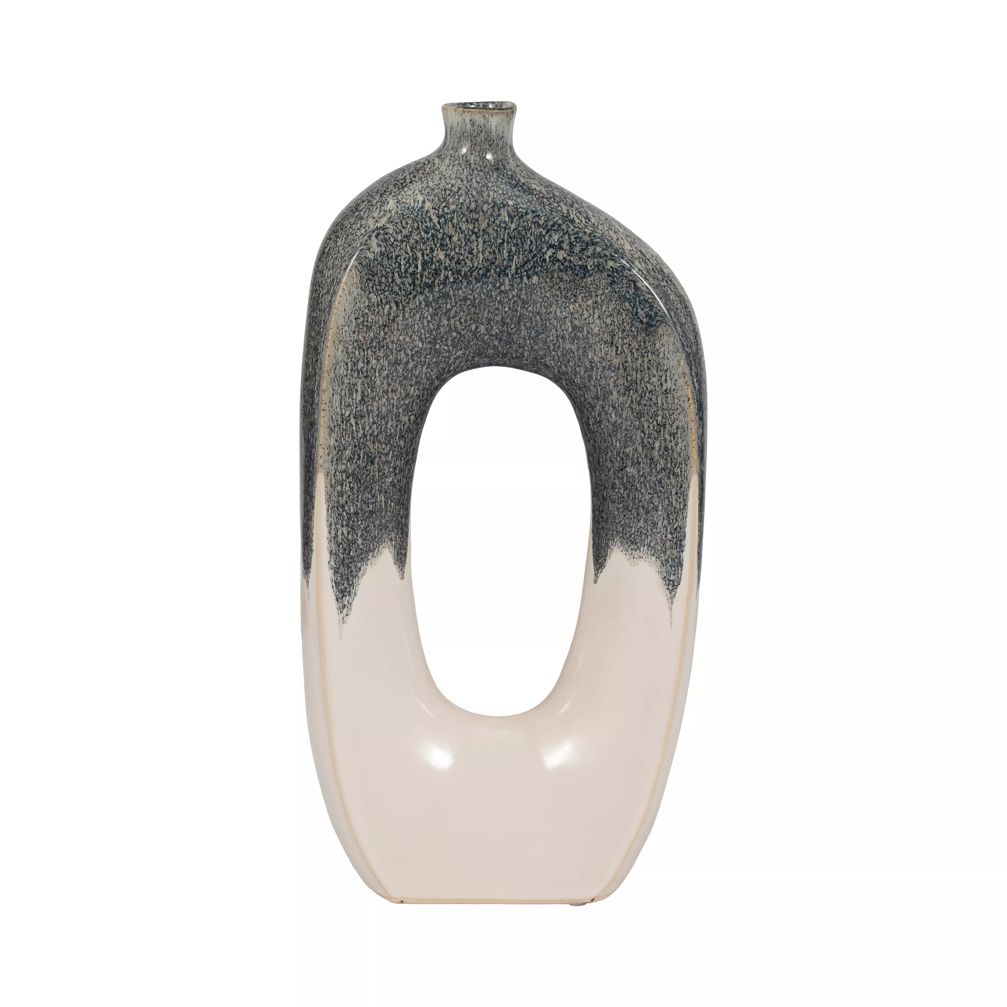 16" Curvy Open Cut-out Vase