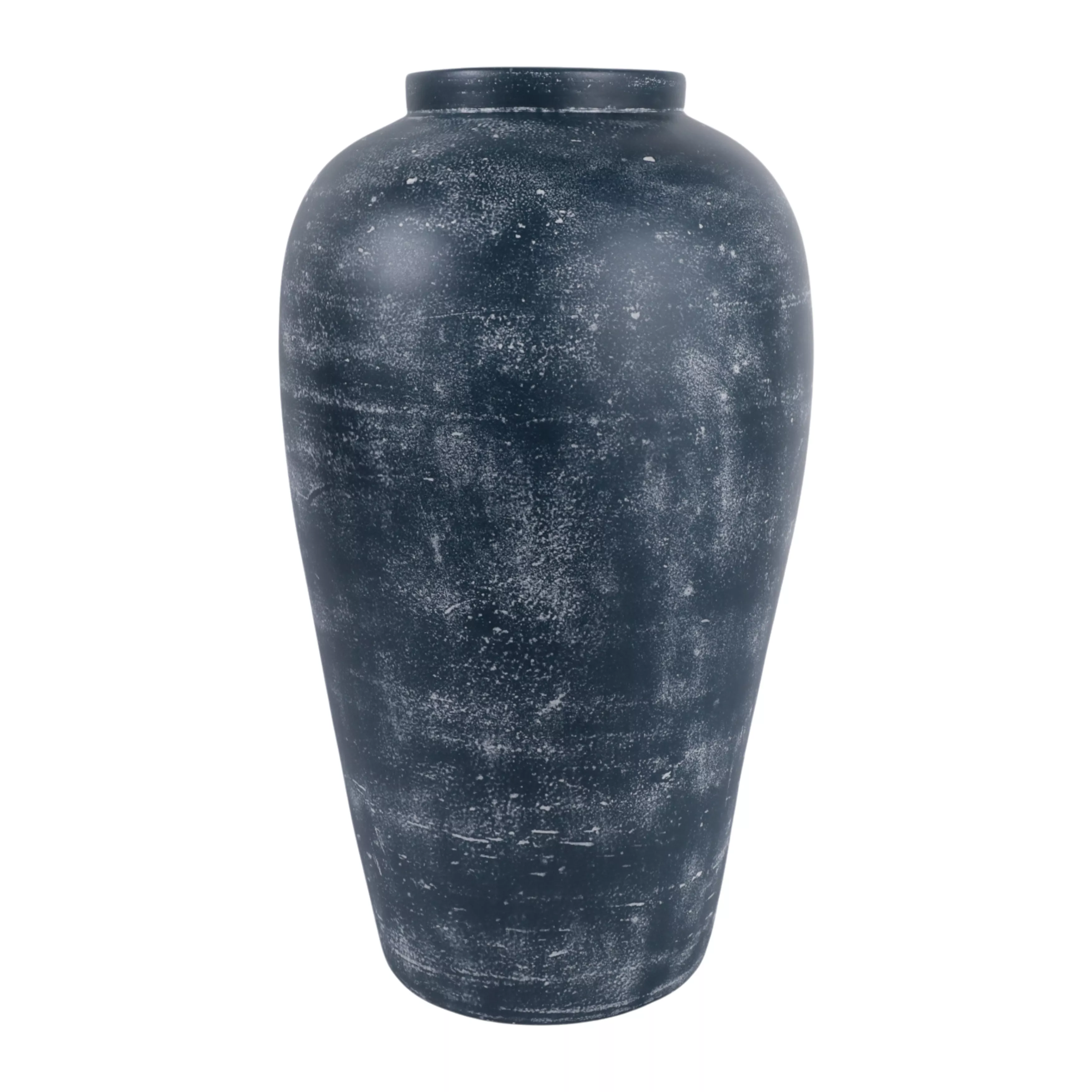 20x11" Terracotta Vase, Blue