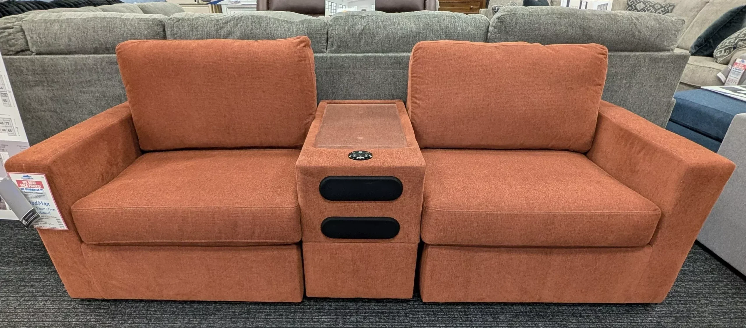 3-Piece Sectional With Audio