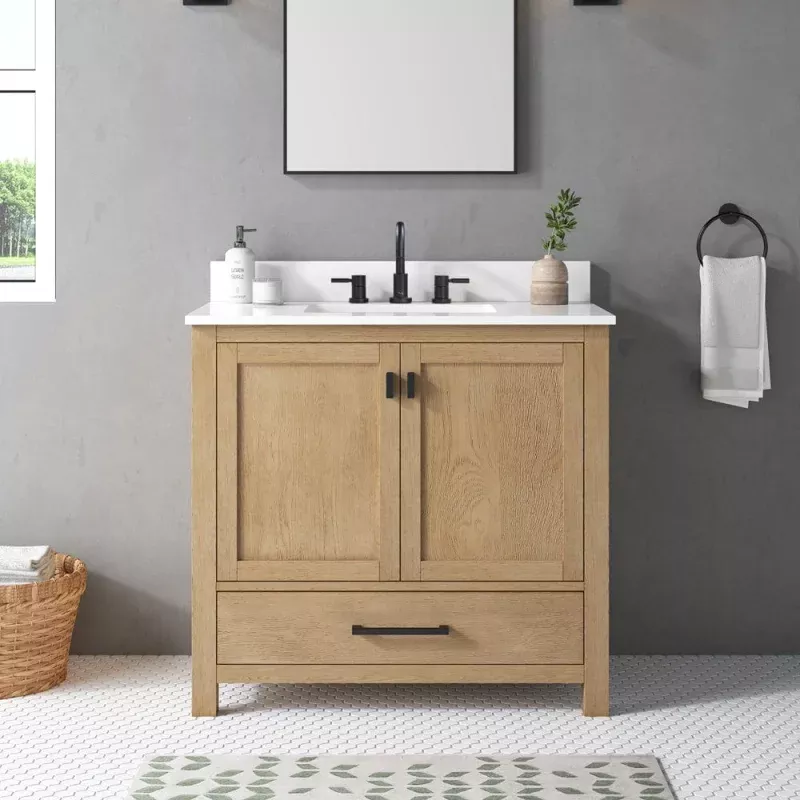 36" Noxon Vanity for Rectangular Undermount Sink - Brushed Oak