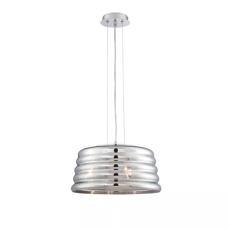 40W E12 Type B PENDANT Light Fixture 72 H Chrome - Lite Source