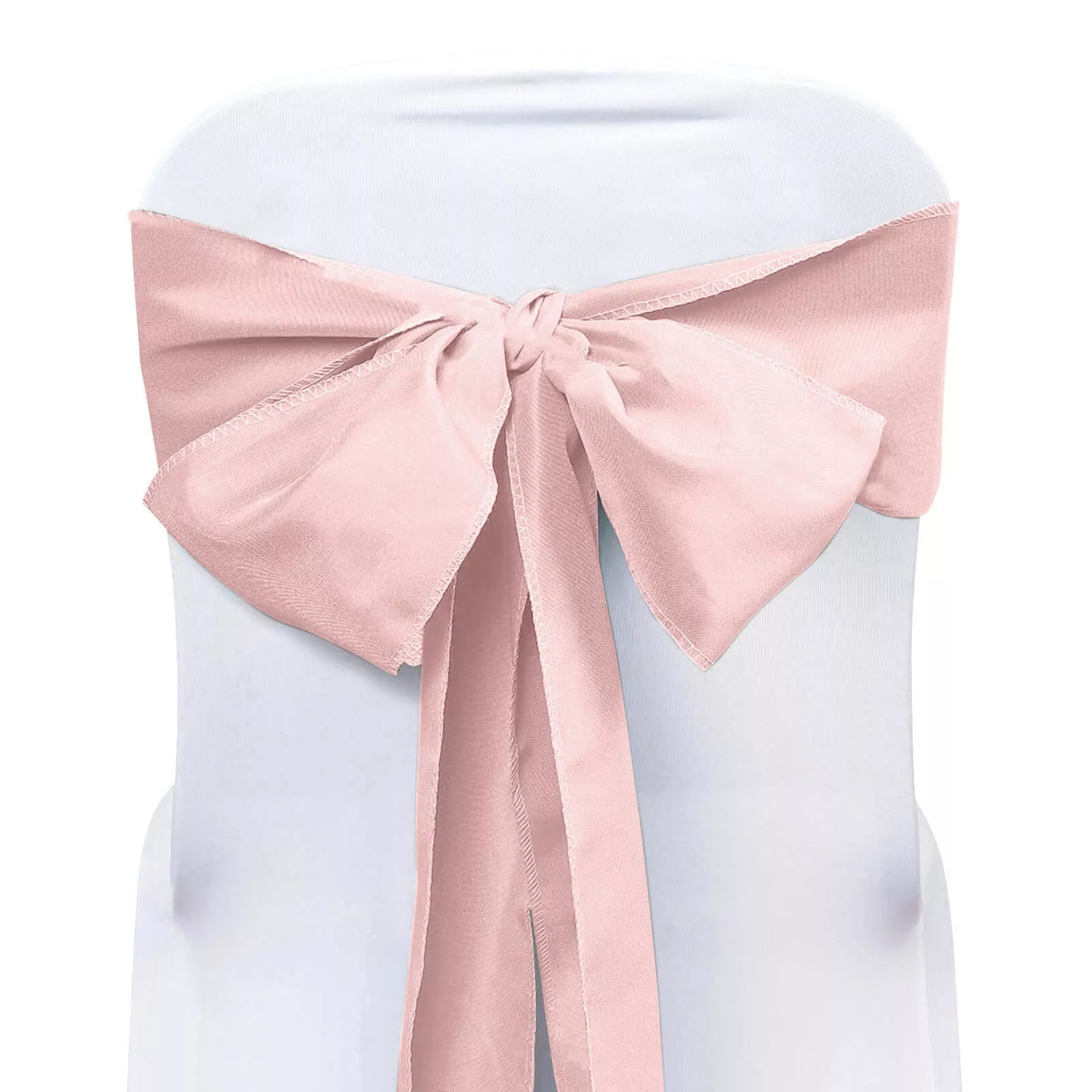 5 Pack Polyester Chair Sashes Blush 6"x108"