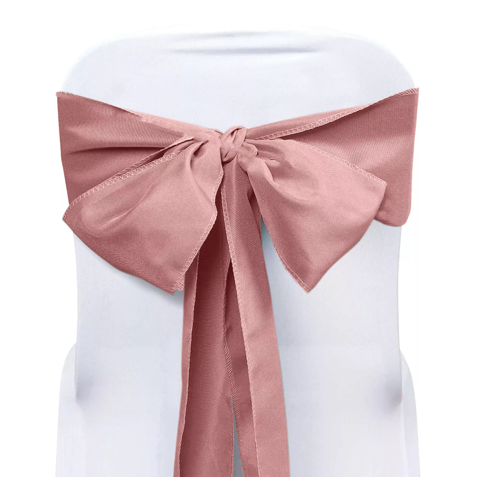 5 Pack Polyester Chair Sashes Dusty Rose 6"x108"