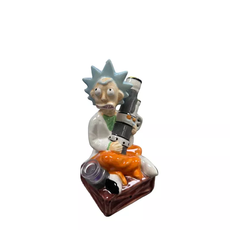 8" Ceramic Mad Scientist Water Pipe - (1 Count)