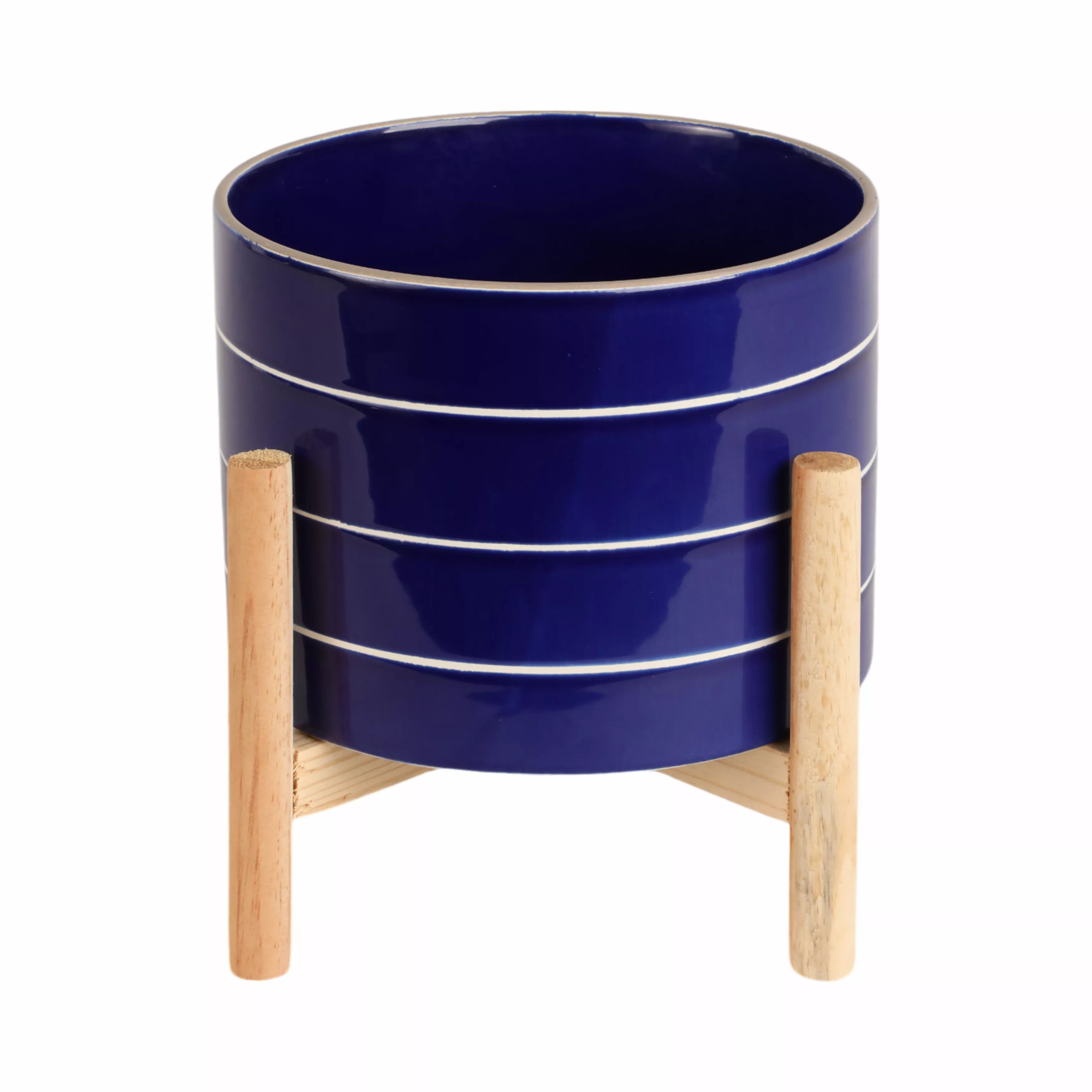 8" Striped Planter
