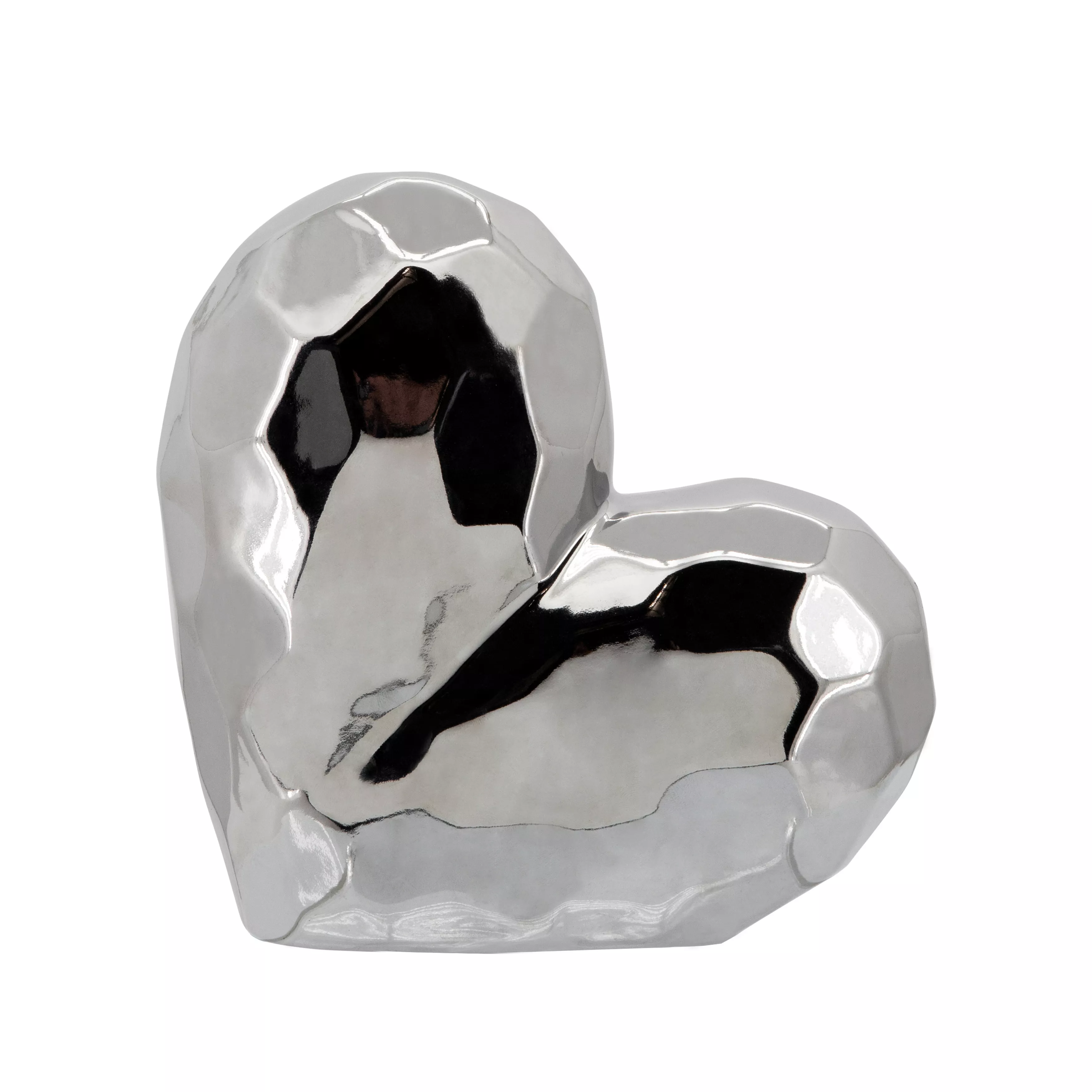 8"x8" Ceramic Heart Sculpture