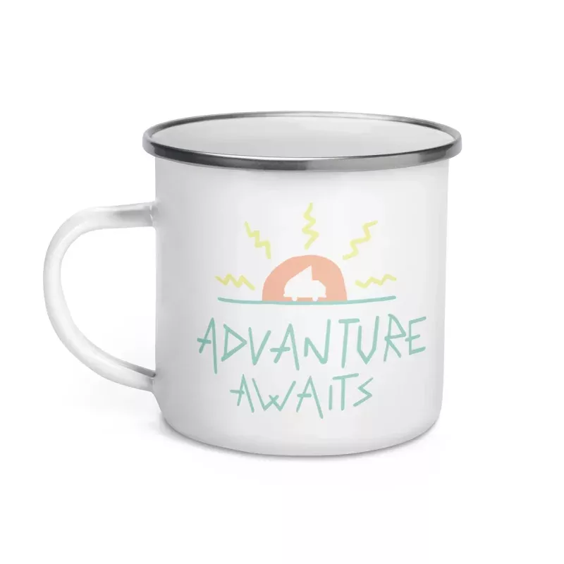 Advanture Awaits Enamel Mug