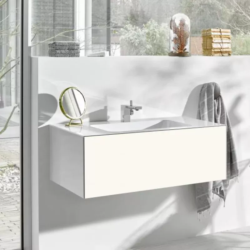 Alape WP.Folio washbasin with vanity unit with 1 pull-out compartment