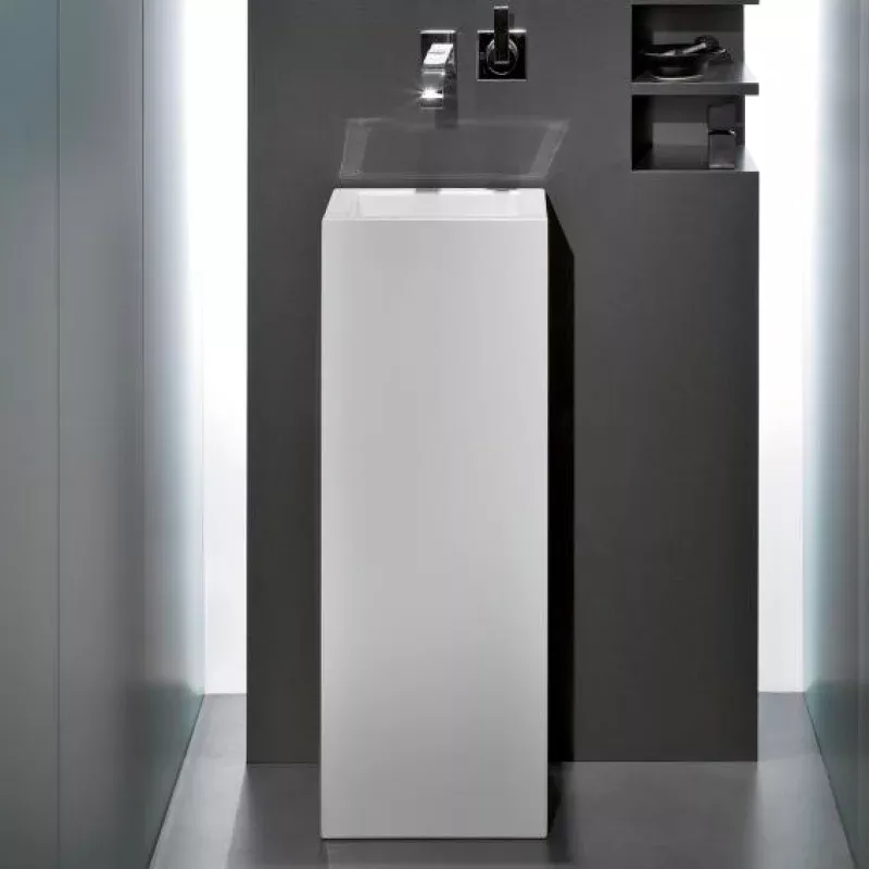 Alape WT.RX washbasin with wall console, rectangular