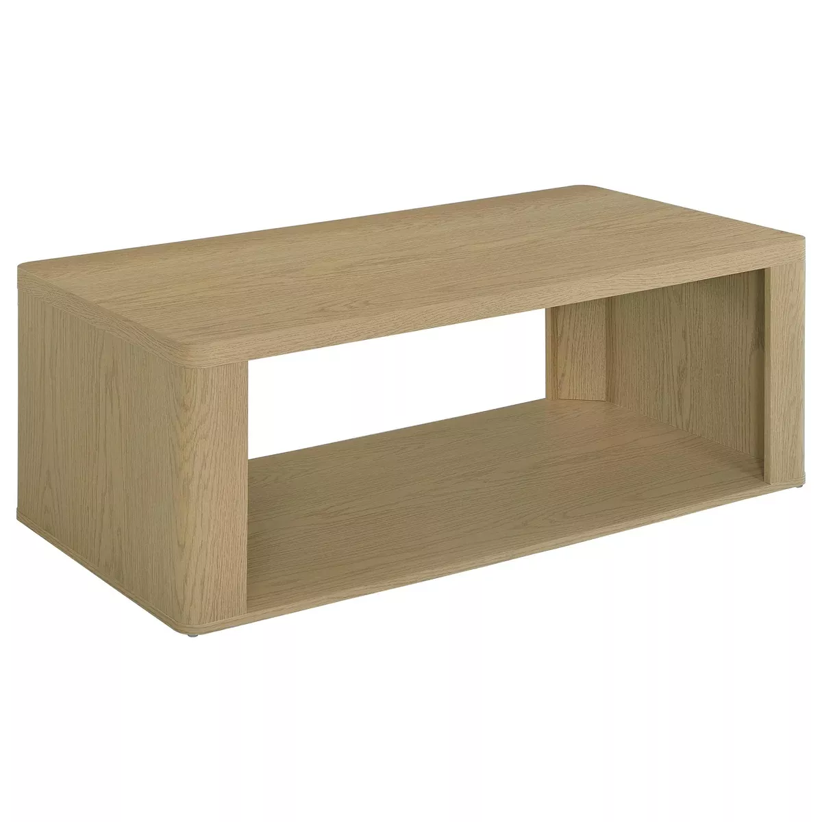 Alsina Rectangular Coffee Table with Open Shelf Greige