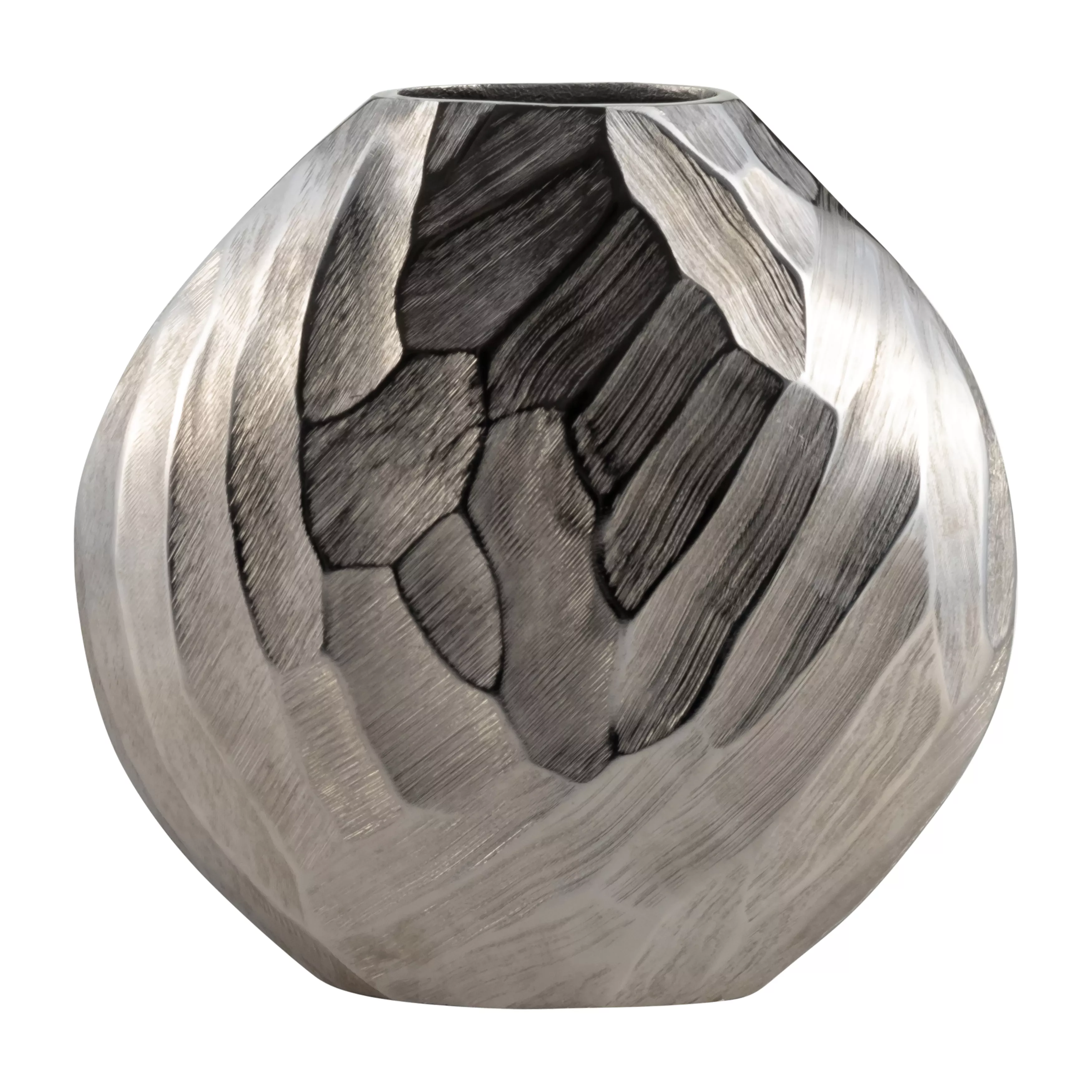 Aluminum Hammered Vase