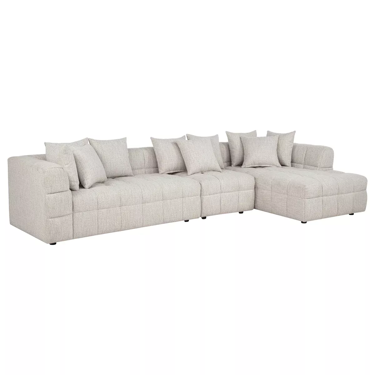 Amara 3-Piece Upholstered Sectional Sofa