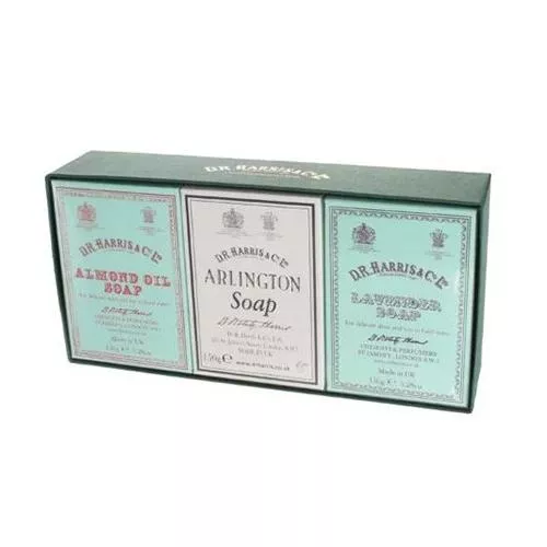 Arlington, Almond and Lavender Bath Soap Trio Gift Set by D.R. Harris