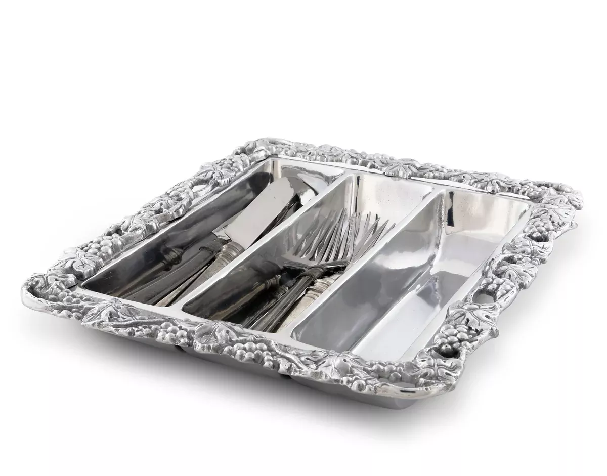 Arthur Court Grape Flatware Caddy 103282
