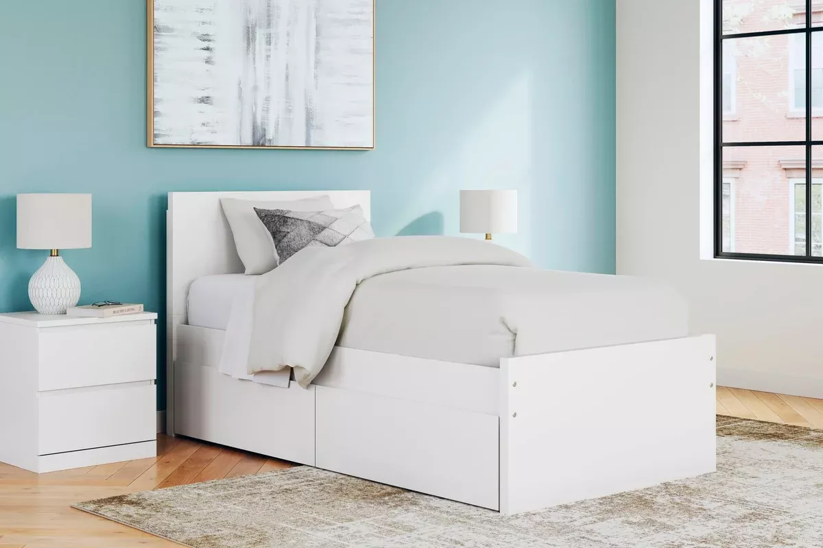 Ashley Express - OnitaPanel Platform Bed With 1 Side Storage