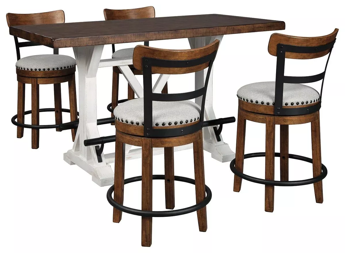 Ashley Express - Valebeck Counter Height Dining Table and 4 Barstools