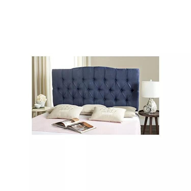 Axel Navy Linen Tufted Headboard