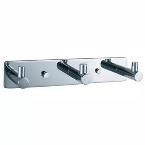 Basic HAK3 Wall-Mounted Three Towel or Coat Hook by Decor Walther