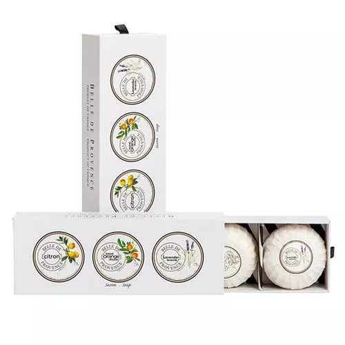 Belle De Provence 100g Soap Gift Box, Citron, Orange, Lavender by Lothantique