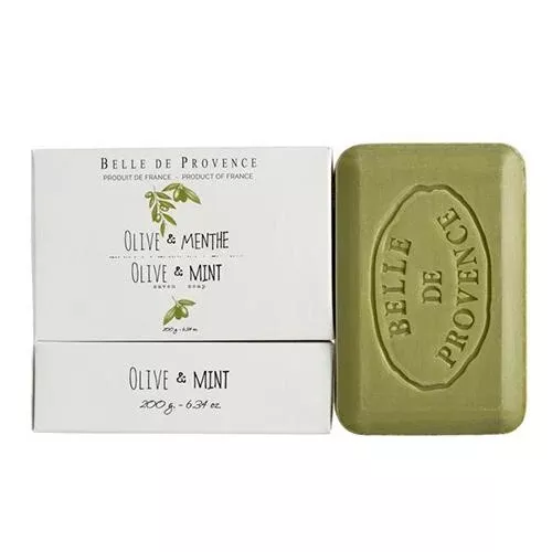 Belle De Provence Olive & Mint Leaves Soap, 200g by Lothantique