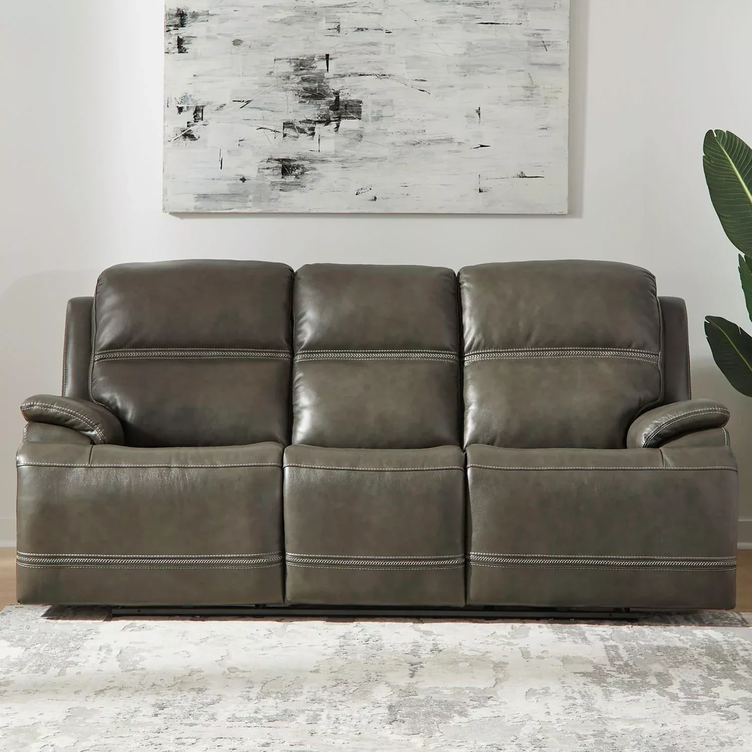 Bentley Dual Power Zero Gravity Sofa & - Graphite