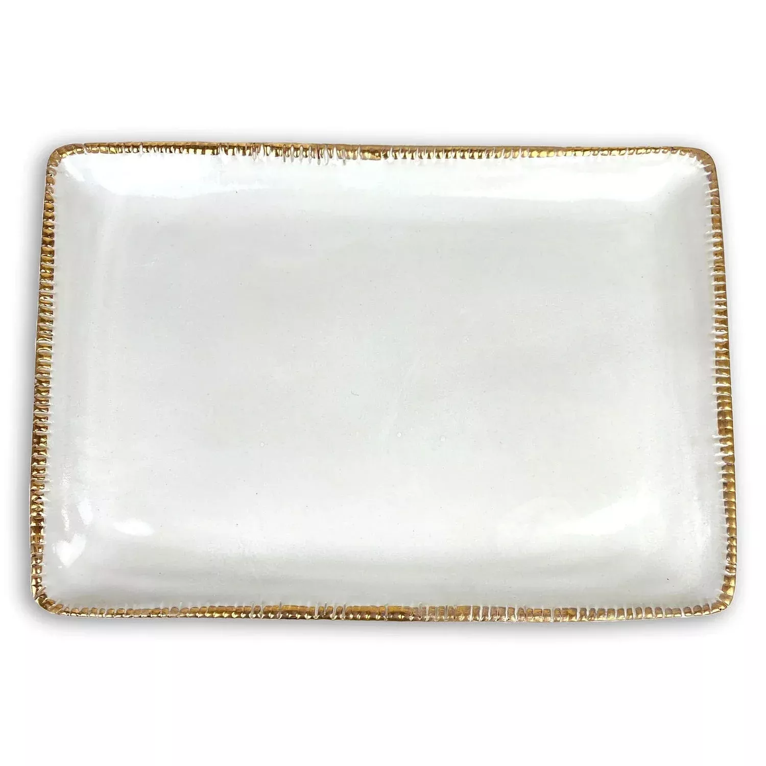Berkshire Gold 14.75" x 10.75' Rectangular Tray by Michael Wainwright