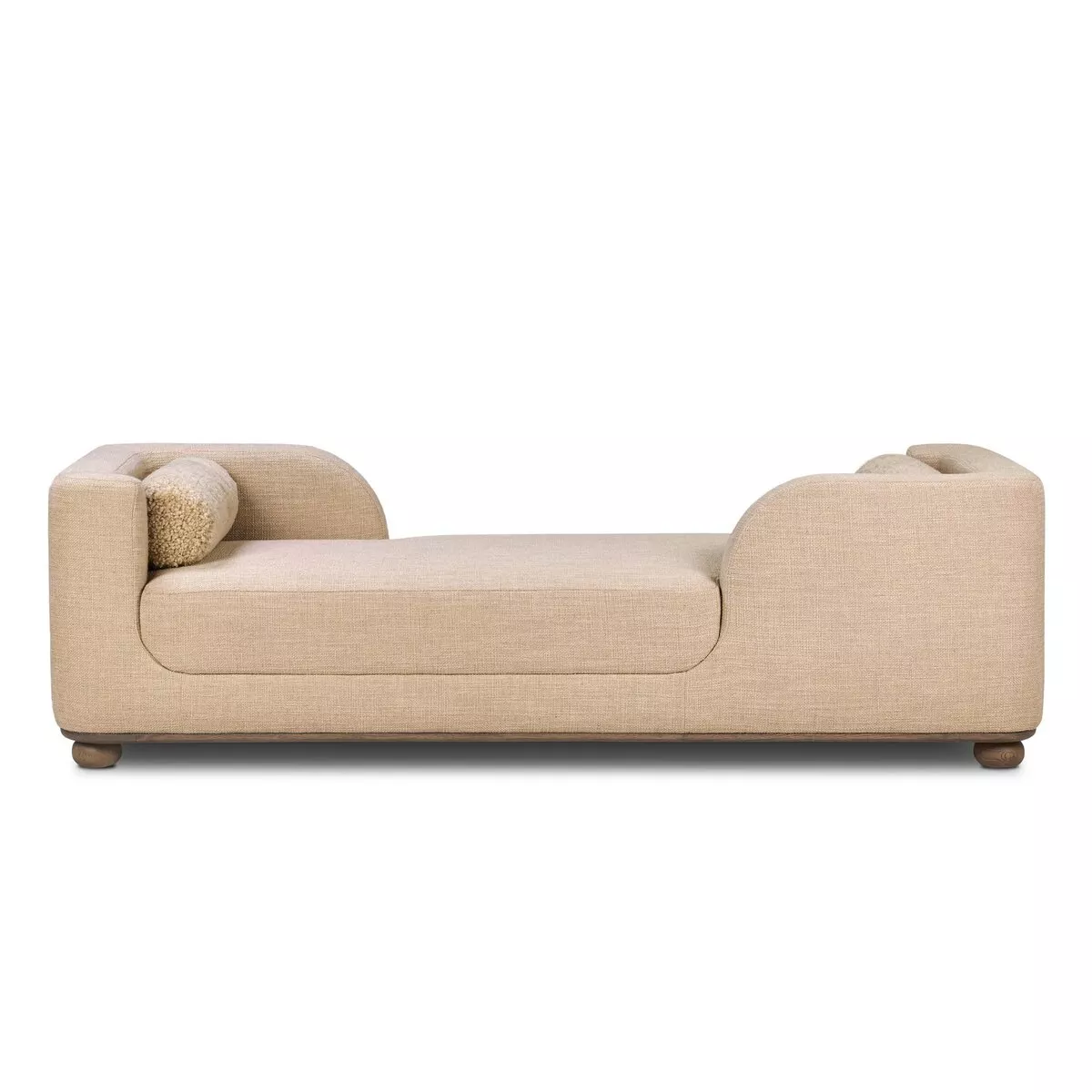 Bilbury Beige Shearling Chaise