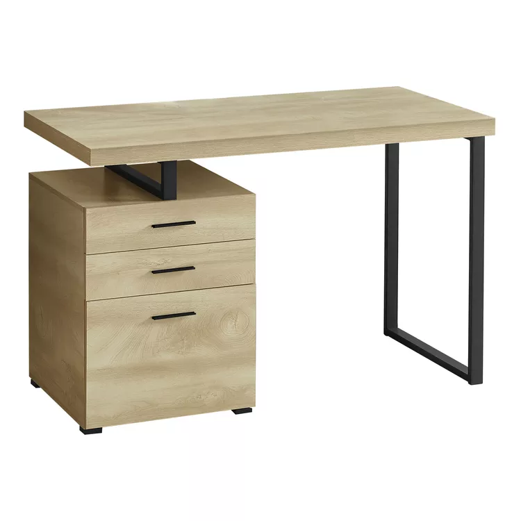Black Computer Desk w/ Storage & Drawers