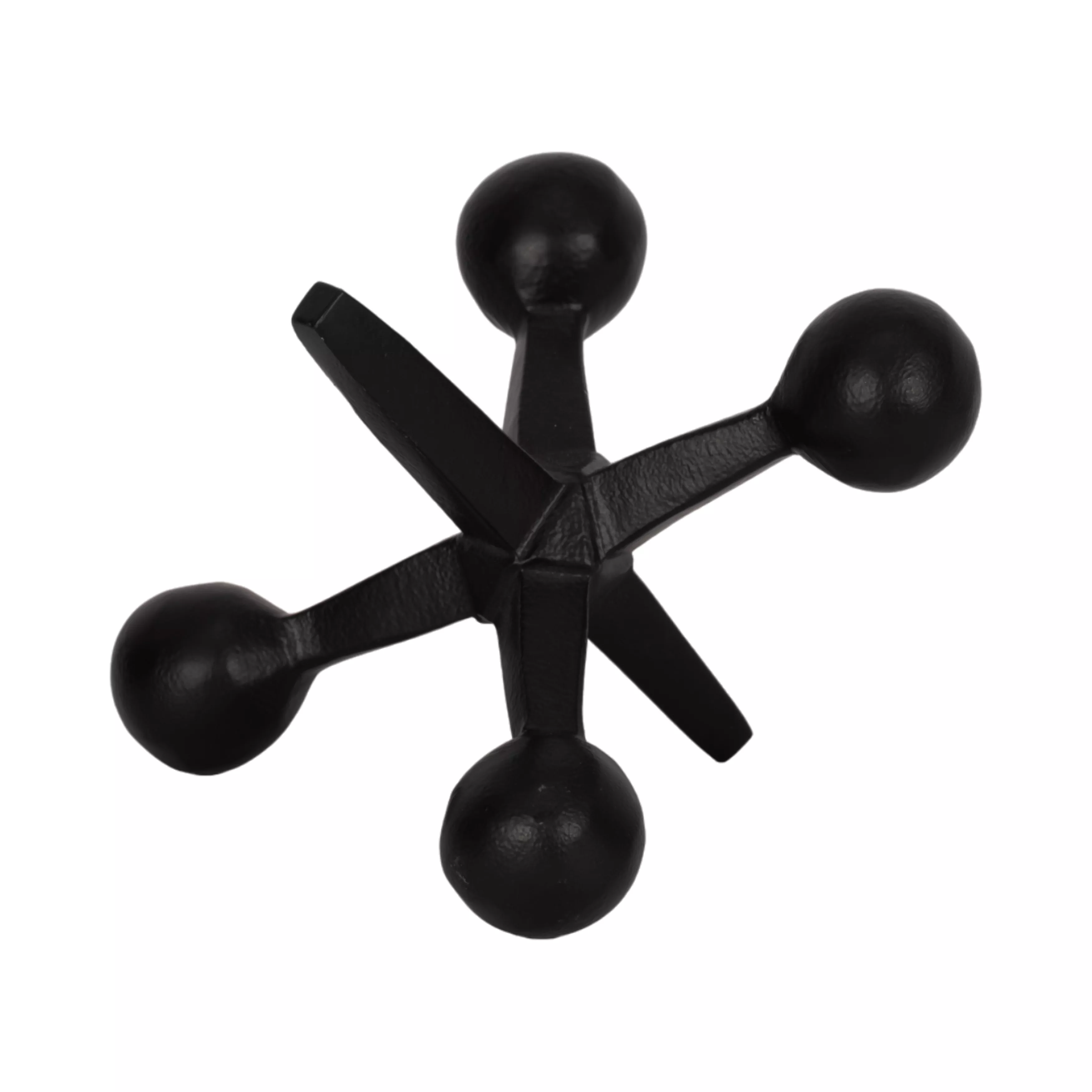 Black Metal Jacks Decor, 5"