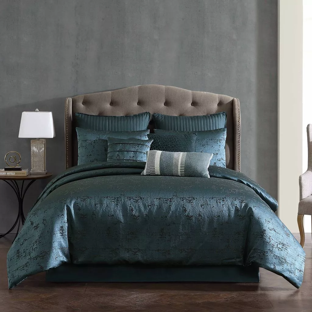 Blue Textured 10 pc King