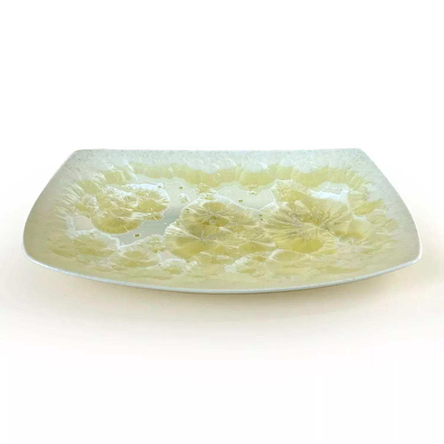 Borealis Gold Ceramic 14.5" Oval Platter by Michael Wainwright