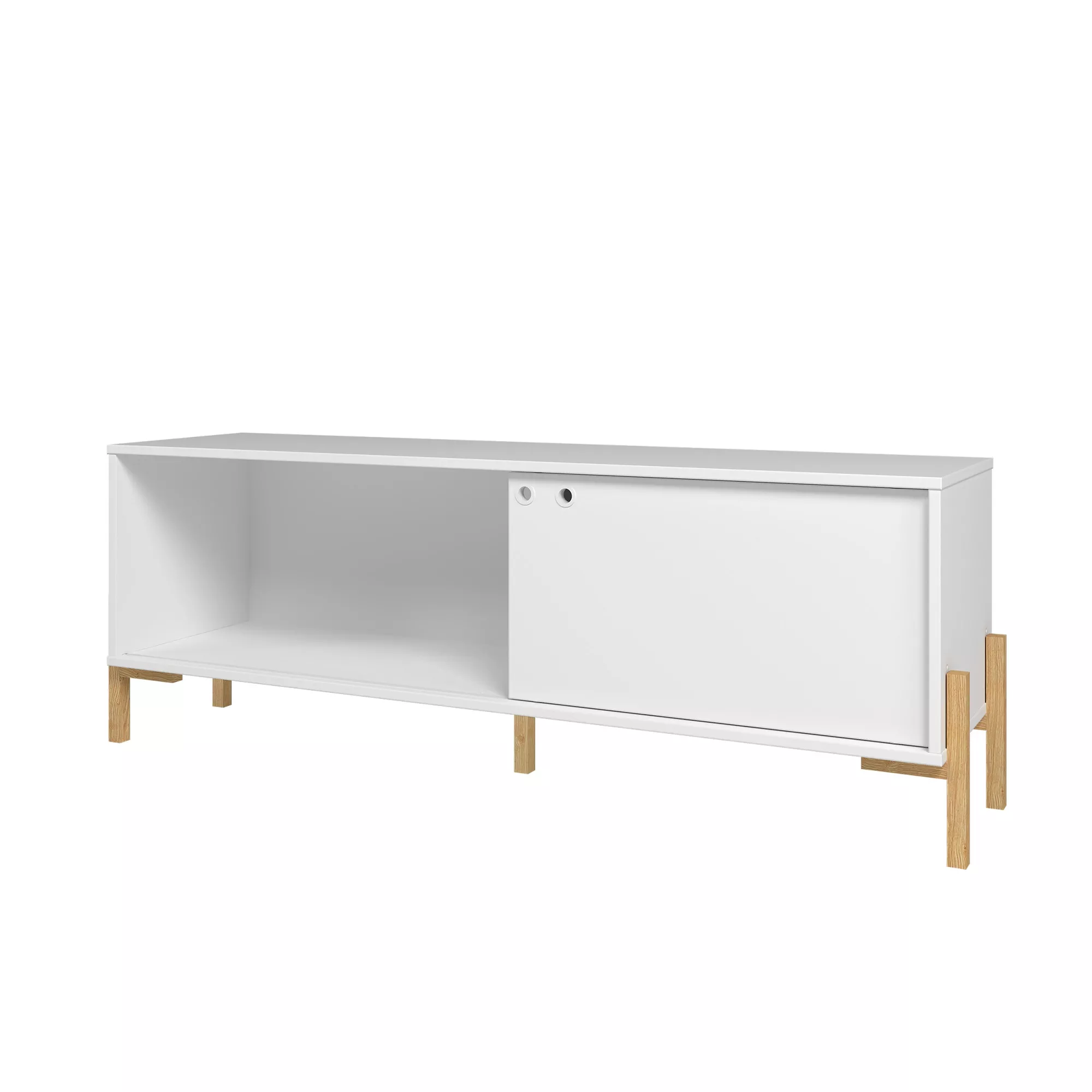Bowery White TV Stand