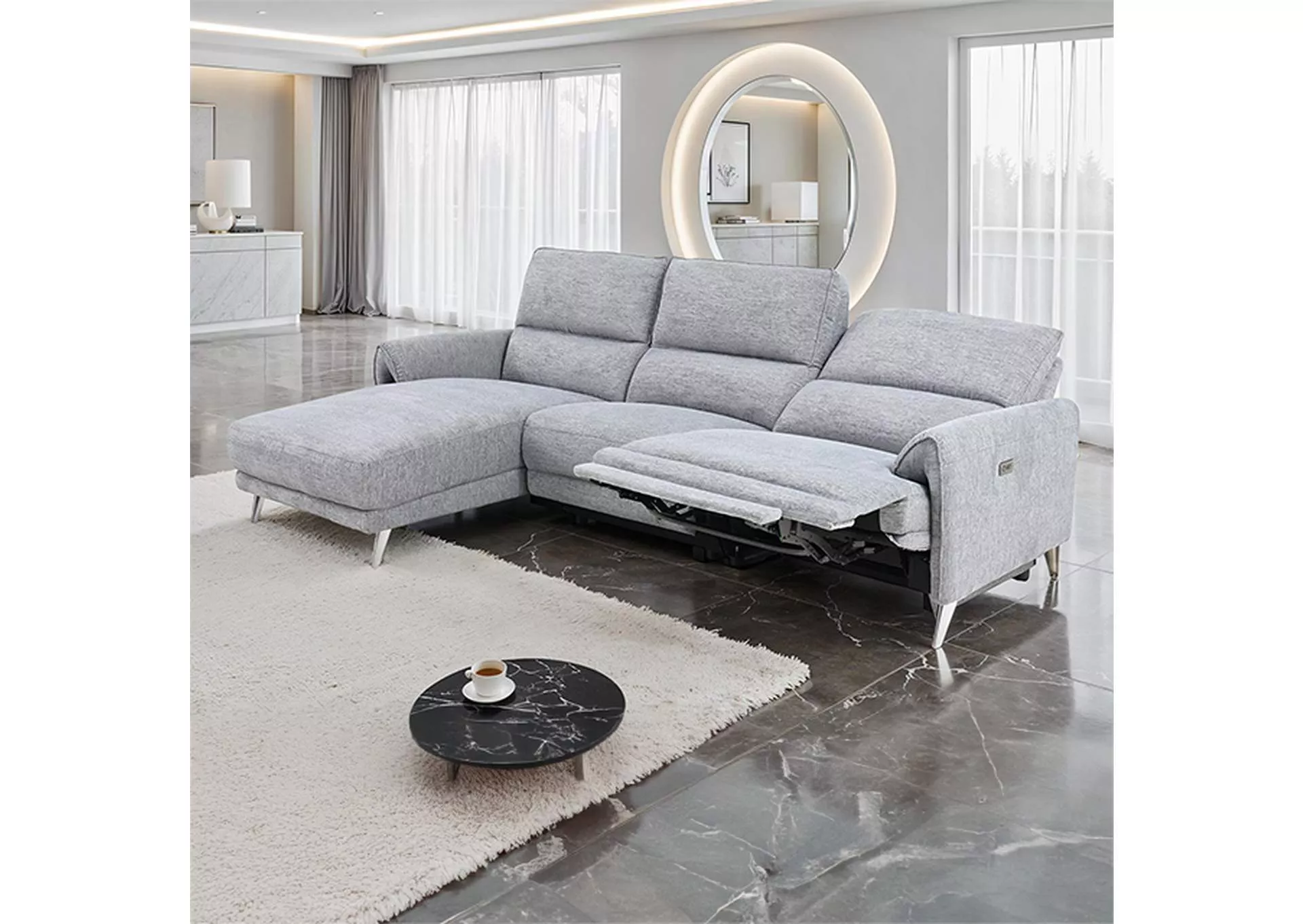 Brande - Power Sectional, Left Chaise