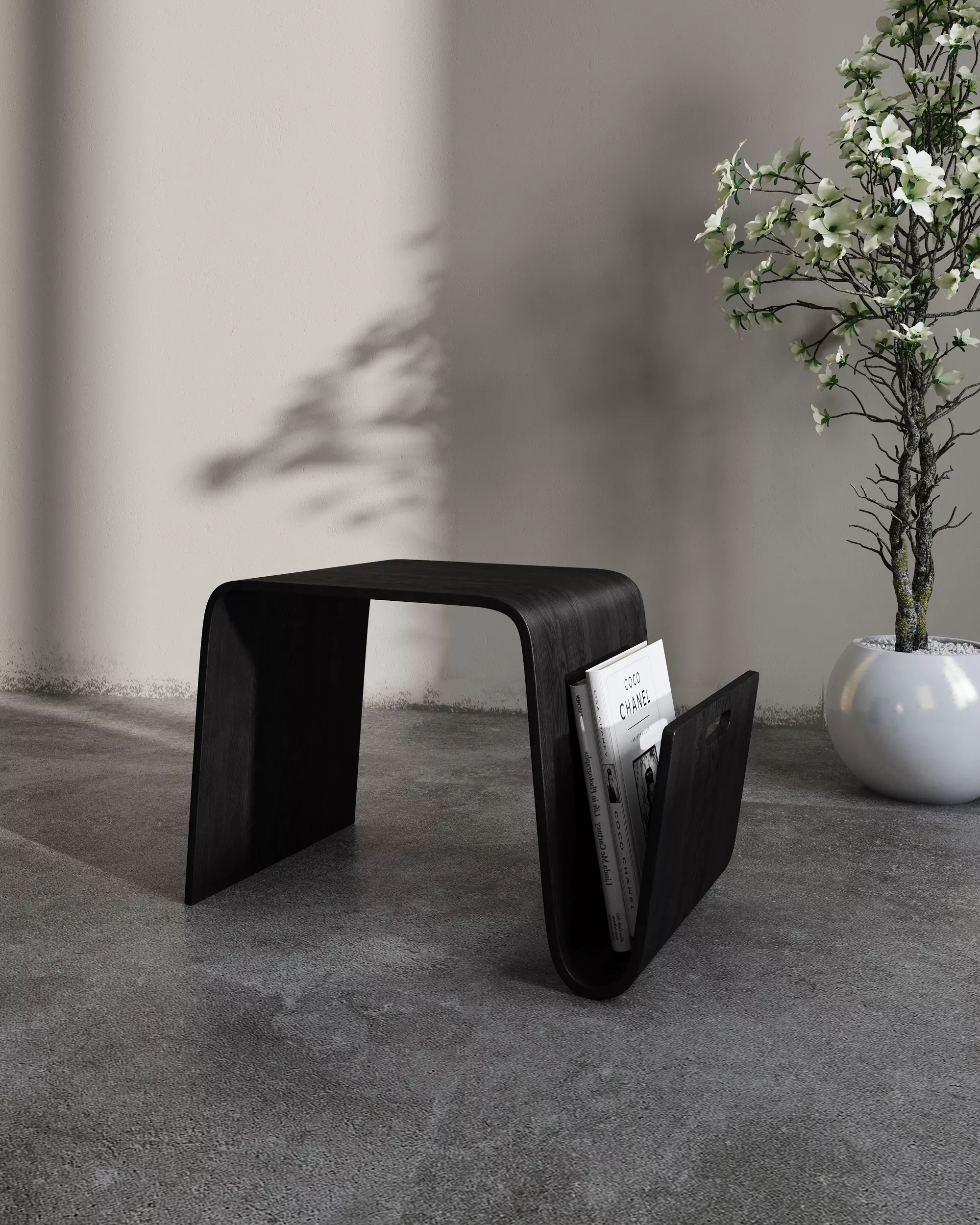 Brookside Black End Table