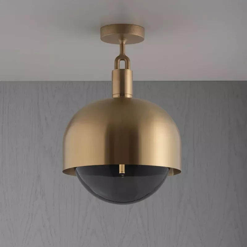 Buster + Punch Forked Ceiling / Linear / Shade / Globe / Smoked / Large