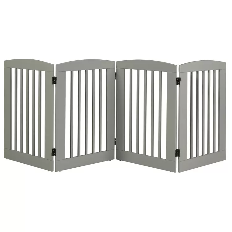 Camaflexi 4-Panel Expandable Pet Gate - Ruffluv Large 36"H