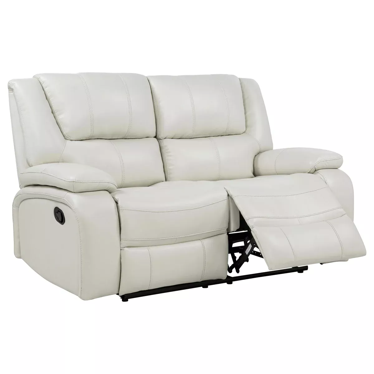 Camila Upholstered Motion Reclining Loveseat White