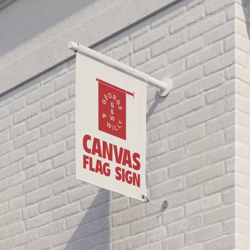 Canvas Flag Sign