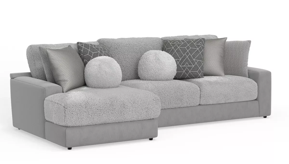 Canyon Platinum Grey 2-Piece Sectional