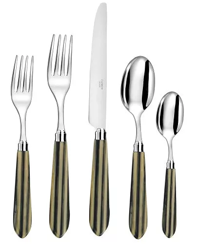 Capdeco Omega 5 Piece Place Setting, Stone