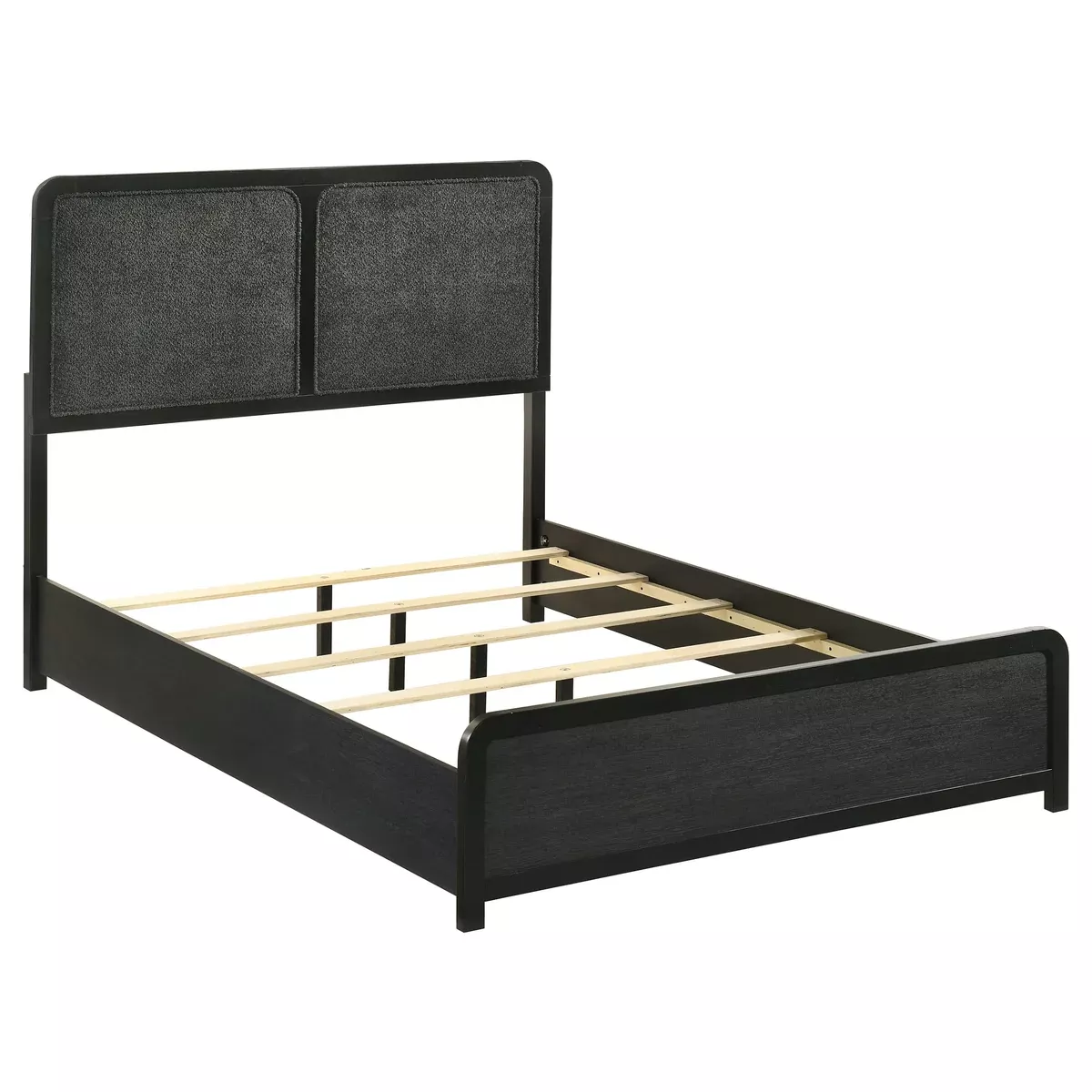Cavelle 51-inch Upholstered Full Panel Bed Black
